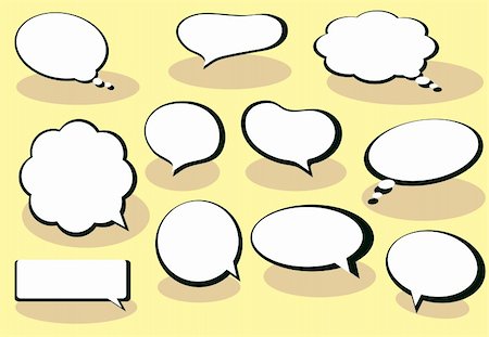 simsearch:400-04320168,k - Speech And Thought Bubbles. EPS 10 vector file included Stock Photo - Budget Royalty-Free & Subscription, Code: 400-04222012