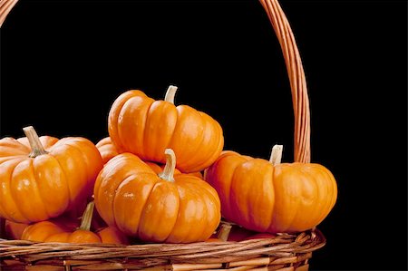Small orange pumpkins symbolising autumn holidays and used in decorative works. Stock Photo - Budget Royalty-Free & Subscription, Code: 400-04222252