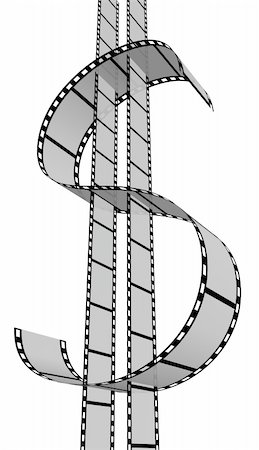 film (material) - 3d Film Strip. White background. Digitally Generated. Stock Photo - Budget Royalty-Free & Subscription, Code: 400-04223021