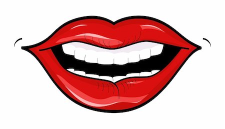 simsearch:400-04725812,k - Vector picture of pink female lips Stock Photo - Budget Royalty-Free & Subscription, Code: 400-04223341