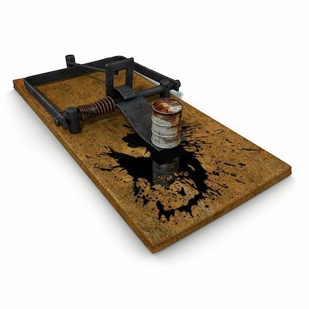 simsearch:400-05002911,k - 3d trap illustration on oil spill disaster Stock Photo - Budget Royalty-Free & Subscription, Code: 400-04223817