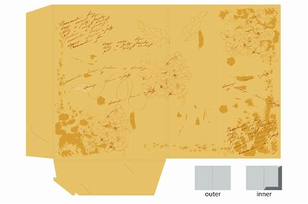 Vintage template for map design Stock Photo - Budget Royalty-Free & Subscription, Code: 400-04223954