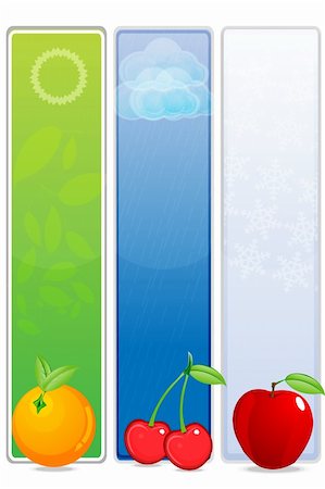 illustration of seasonal fruits Stock Photo - Budget Royalty-Free & Subscription, Code: 400-04234067