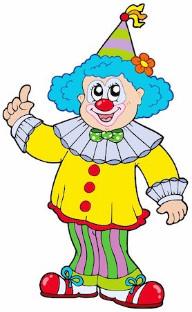 simsearch:400-04236834,k - Funny smiling clown - vector illustration. Stock Photo - Budget Royalty-Free & Subscription, Code: 400-04235752