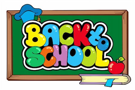 simsearch:400-04240970,k - Back to school theme 4 - vector illustration. Stock Photo - Budget Royalty-Free & Subscription, Code: 400-04236209
