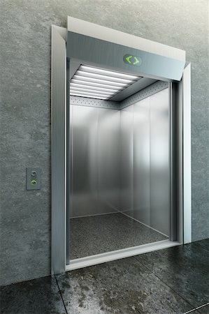 simsearch:400-04285452,k - modern elevator with open doors Stock Photo - Budget Royalty-Free & Subscription, Code: 400-04237458