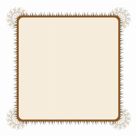 simsearch:400-04885743,k - illustration of floral frame on white background Stock Photo - Budget Royalty-Free & Subscription, Code: 400-04238011