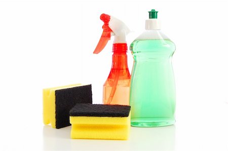 simsearch:400-04287497,k - hygiene cleaners for houshold isolated on white background Stock Photo - Budget Royalty-Free & Subscription, Code: 400-04238232