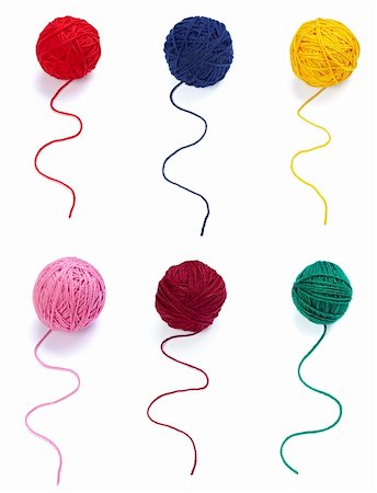 picsfive (artist) - collection of wool knitting on white background. each one is in full camera resolution Stock Photo - Budget Royalty-Free & Subscription, Code: 400-04239373