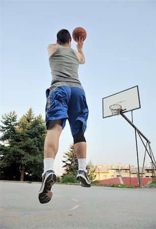 basketball player practicing and posing for basketball and sports athlete concept Stock Photo - Budget Royalty-Free & Subscription, Code: 400-04239510