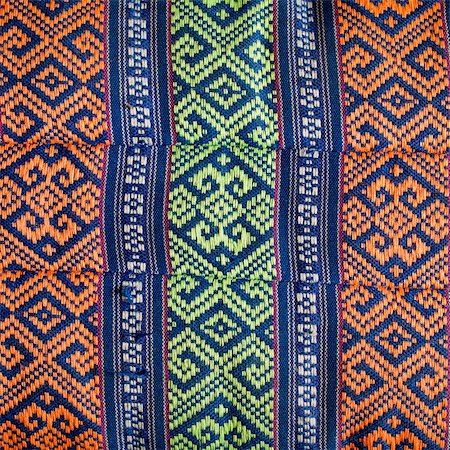 folk - old tradition textile design of thailand Foto de stock - Super Valor sin royalties y Suscripción, Código: 400-04231605