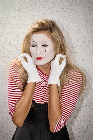 simsearch:400-04748544,k - dramatic mime actor . Close-up Stock Photo - Budget Royalty-Free & Subscription, Code: 400-04231628