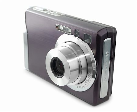 simsearch:400-04294580,k - Digital compact photocamera isolated on white background Stock Photo - Budget Royalty-Free & Subscription, Code: 400-04232276