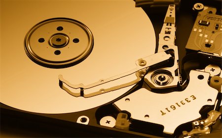 simsearch:400-05252692,k - Close up of modern opened hard disk drive Stock Photo - Budget Royalty-Free & Subscription, Code: 400-04233608