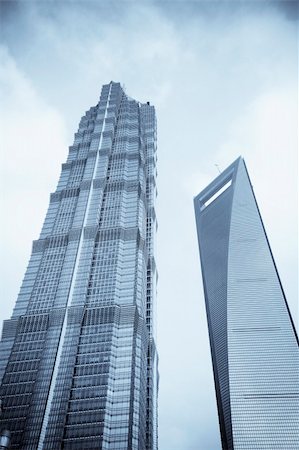 the background of the modern building in shanghai china. Stock Photo - Budget Royalty-Free & Subscription, Code: 400-04233669