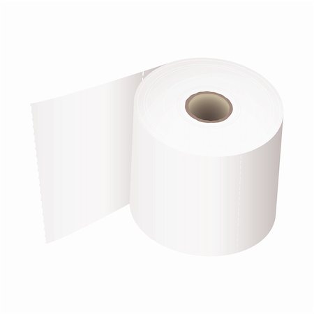 simsearch:400-05303863,k - white toilet roll with perforations and realistic shadow Stock Photo - Budget Royalty-Free & Subscription, Code: 400-04233834