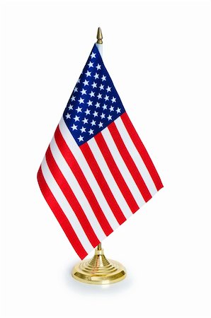 simsearch:400-06389956,k - USA flag isolated on the white background Photographie de stock - Aubaine LD & Abonnement, Code: 400-04241907