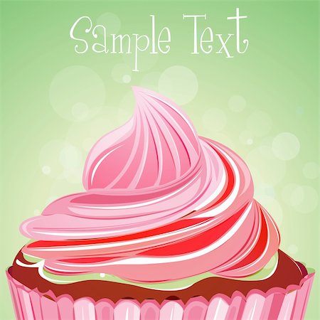 simsearch:400-05173009,k - illustration of yummy muffin Stock Photo - Budget Royalty-Free & Subscription, Code: 400-04242023