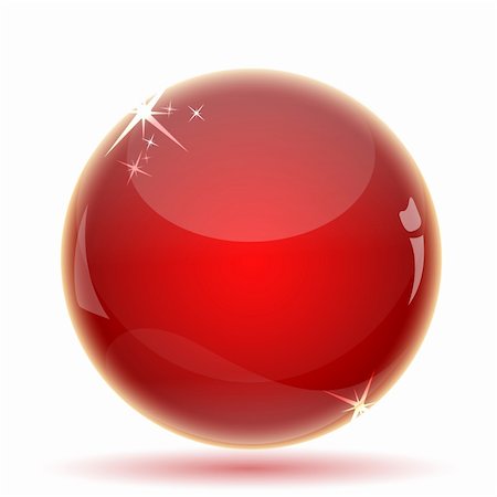 simsearch:400-07578126,k - illustration of red crystal ball on isolated background Stock Photo - Budget Royalty-Free & Subscription, Code: 400-04242038