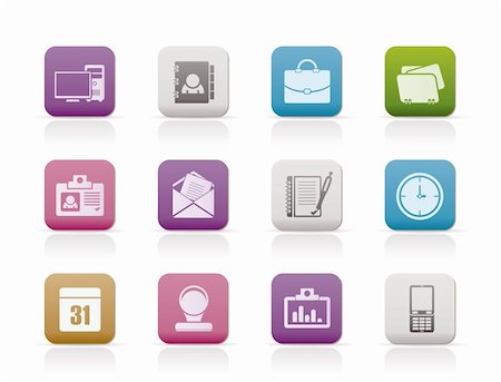 Web Applications,Business and Office icons, Universal icons - vector icon set Stock Photo - Budget Royalty-Free & Subscription, Code: 400-04242392