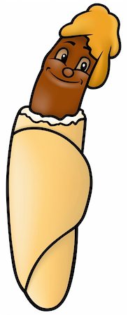 simsearch:400-04804131,k - Hot Dog - colored cartoon illustration, vector Photographie de stock - Aubaine LD & Abonnement, Code: 400-04242904