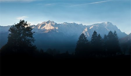 An image of the Zugspitze in Bavaria Germany Stock Photo - Budget Royalty-Free & Subscription, Code: 400-04255174