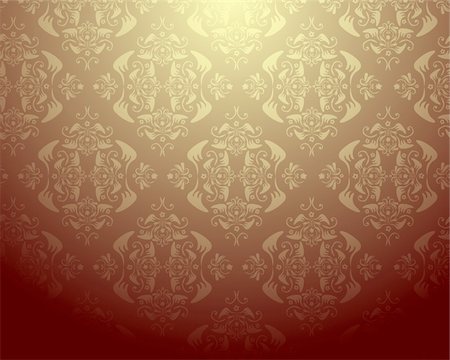 simsearch:400-04685787,k - Seamless damask vector wallpaper Stock Photo - Budget Royalty-Free & Subscription, Code: 400-04255728
