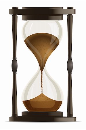 sand clock - illustration of vector sand watch on an isolated background Stock Photo - Budget Royalty-Free & Subscription, Code: 400-04255960