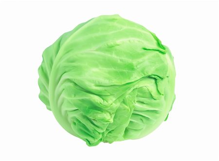 simsearch:400-05370250,k - head of cabbage isolated on white background Stock Photo - Budget Royalty-Free & Subscription, Code: 400-04256202