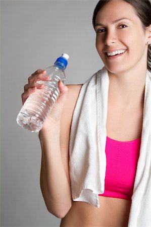 simsearch:400-05115517,k - Fitness woman drinking water Stock Photo - Budget Royalty-Free & Subscription, Code: 400-04258023