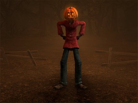 simsearch:400-04259157,k - 3d illustration of a Halloween pumpkin man Stock Photo - Budget Royalty-Free & Subscription, Code: 400-04259149