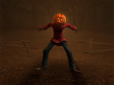 simsearch:400-04259157,k - 3d illustration of a Halloween pumpkin man Stock Photo - Budget Royalty-Free & Subscription, Code: 400-04259150