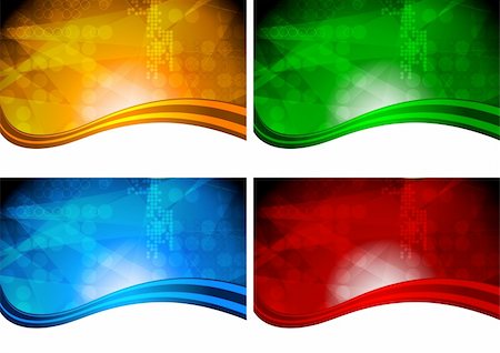 simsearch:400-05891430,k - Set of bright abstract backgrounds with circle texture (eps 10) Stock Photo - Budget Royalty-Free & Subscription, Code: 400-04264548