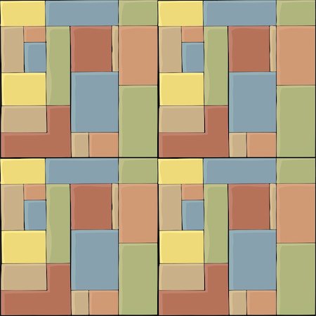 simsearch:400-05324462,k - A colored tile seamless pattern for backgrounds and wallpaper. Foto de stock - Super Valor sin royalties y Suscripción, Código: 400-04264927