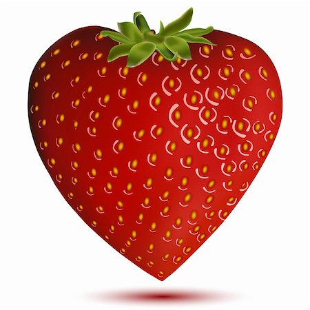 simsearch:400-05370991,k - illustration of strawberry with white background Stock Photo - Budget Royalty-Free & Subscription, Code: 400-04265524