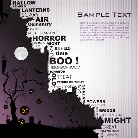 simsearch:400-03936196,k - illustration of halloween card Stock Photo - Budget Royalty-Free & Subscription, Code: 400-04265605