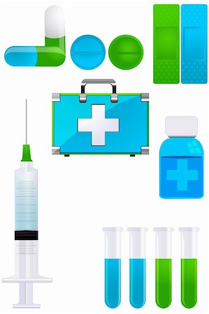 pills vector - illustration of medical icons Stock Photo - Budget Royalty-Free & Subscription, Code: 400-04265797