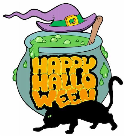 simsearch:400-04258210,k - Happy Halloween theme 4 - vector illustration. Stock Photo - Budget Royalty-Free & Subscription, Code: 400-04267949