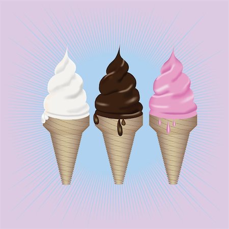 simsearch:400-05718903,k - A vector illustration of a variety of ice creams Stock Photo - Budget Royalty-Free & Subscription, Code: 400-04268273