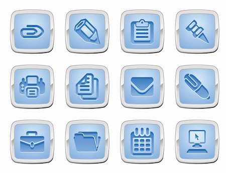 simsearch:400-04729472,k - illustration of a set of business and office icons Stock Photo - Budget Royalty-Free & Subscription, Code: 400-04269352