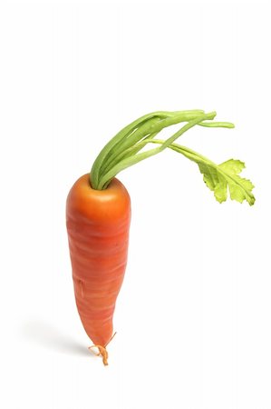 simsearch:400-05744489,k - Carrot on Isolated White Background Stock Photo - Budget Royalty-Free & Subscription, Code: 400-04269813