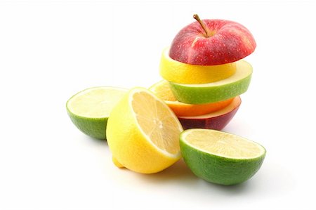 simsearch:400-05367726,k - fresh fruits isolated on  a white background Stock Photo - Budget Royalty-Free & Subscription, Code: 400-04269964