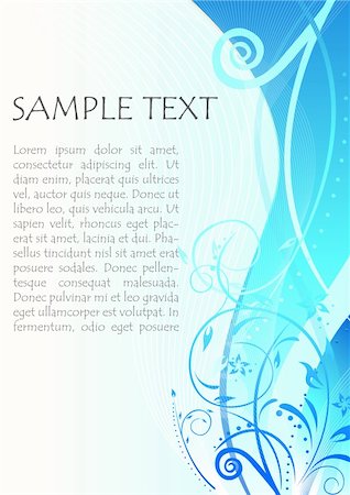 simsearch:400-04177196,k - illustration of vector floral background with sample text Stock Photo - Budget Royalty-Free & Subscription, Code: 400-04260455