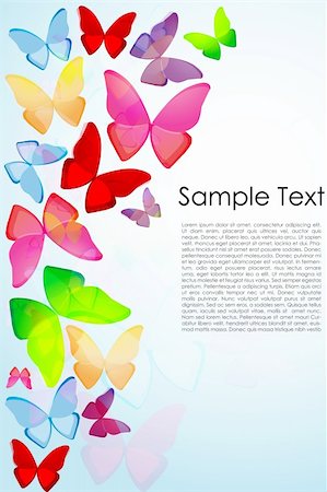 simsearch:400-04259527,k - illustration of butterfly background with sample text Stock Photo - Budget Royalty-Free & Subscription, Code: 400-04260481