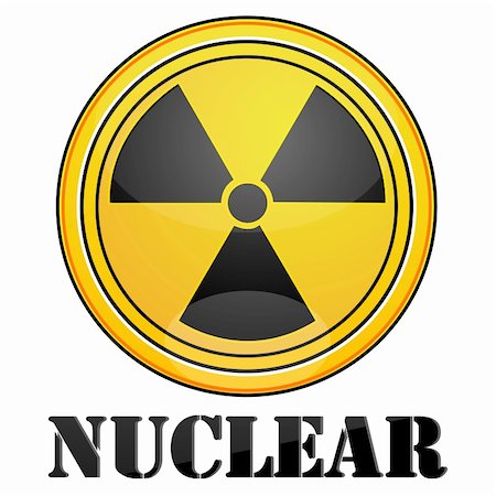 simsearch:400-04340735,k - illustration of nuclear symbol on isolated background Stock Photo - Budget Royalty-Free & Subscription, Code: 400-04260502