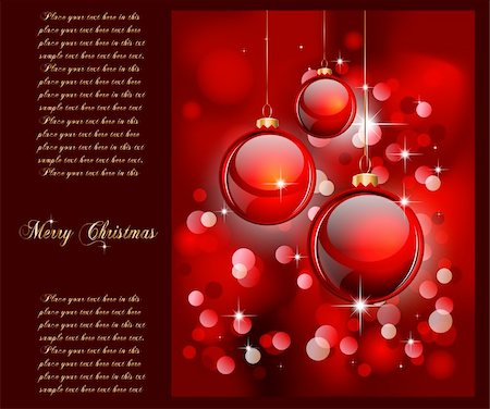 simsearch:400-05381288,k - Merry Christmas Elegant Suggestive Background for Greetings Card Stock Photo - Budget Royalty-Free & Subscription, Code: 400-04260577