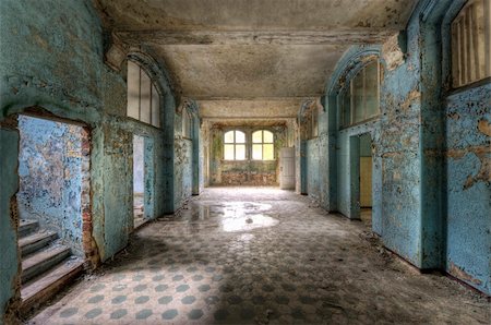 empty inside of hospital rooms - The old hospital complex in Beelitz near Berlin which is abandoned since 1994 Stock Photo - Budget Royalty-Free & Subscription, Code: 400-04261381