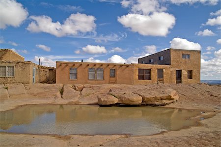 Open surface water hole in Sky City Acoma Pueblo, New Mexico. Stock Photo - Budget Royalty-Free & Subscription, Code: 400-04261612