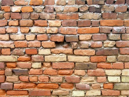 The old red brick wall background Stock Photo - Budget Royalty-Free & Subscription, Code: 400-04261828