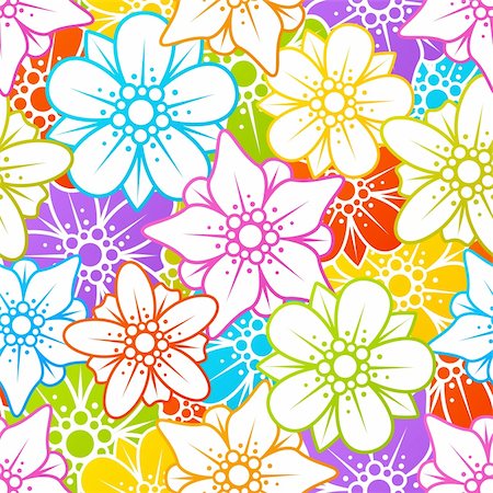 simsearch:400-04746640,k - Floral seamless background Stock Photo - Budget Royalty-Free & Subscription, Code: 400-04262332